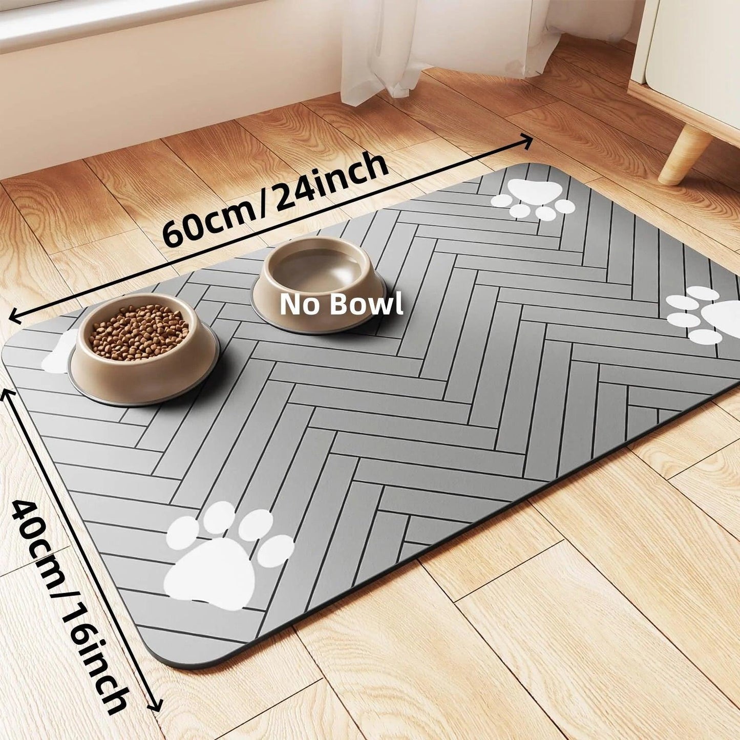Absorbent Pet Feeding Mat with Waterproof Backing - My Store