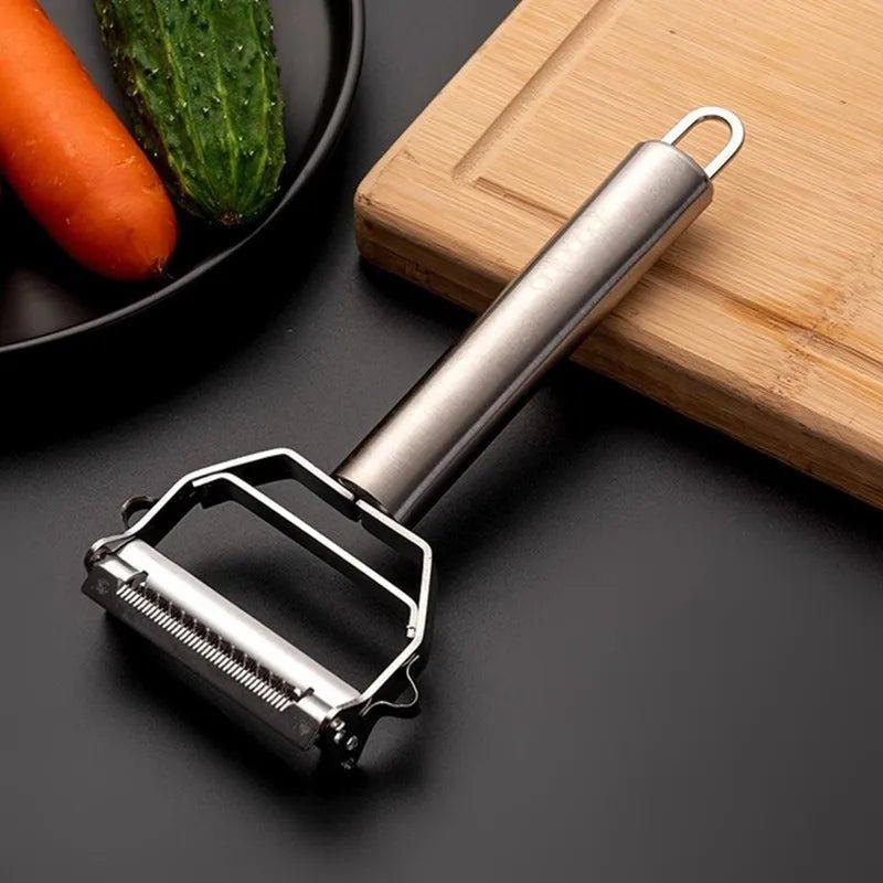 4 in 1 Stainless Steel Multifunctional Vegetable & Fruit Peeler with Slicer - My Store