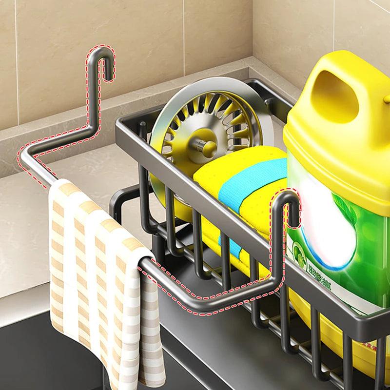 Self-Draining Kitchen Sink Organizer Rack - My Store