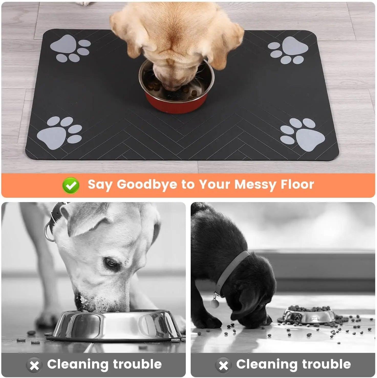 Absorbent Pet Feeding Mat with Waterproof Backing - My Store