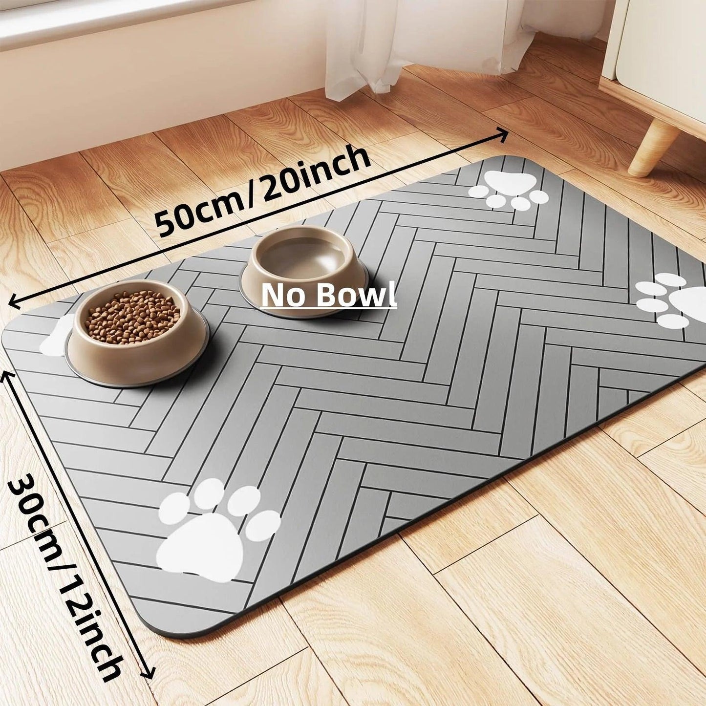 Absorbent Pet Feeding Mat with Waterproof Backing - My Store