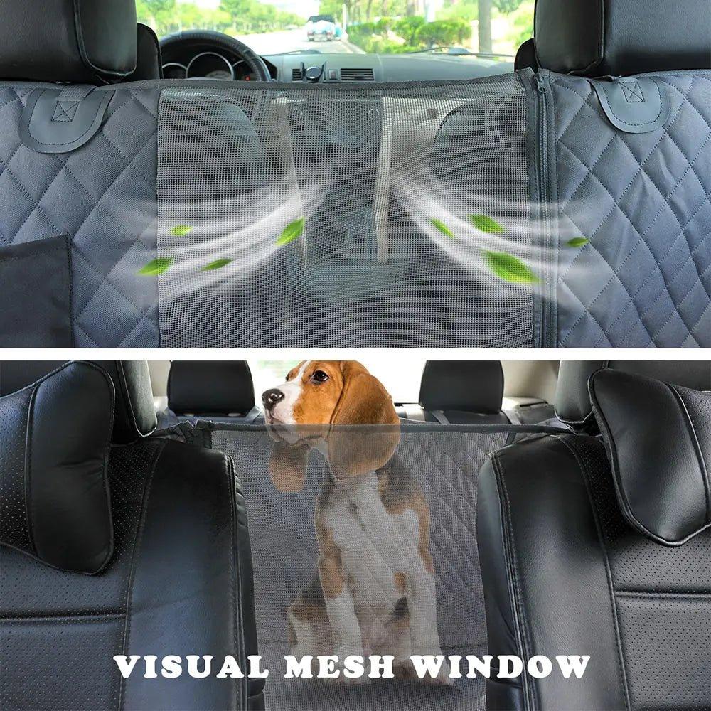 Dog Seat Cover with Mesh Visual Window - My Store