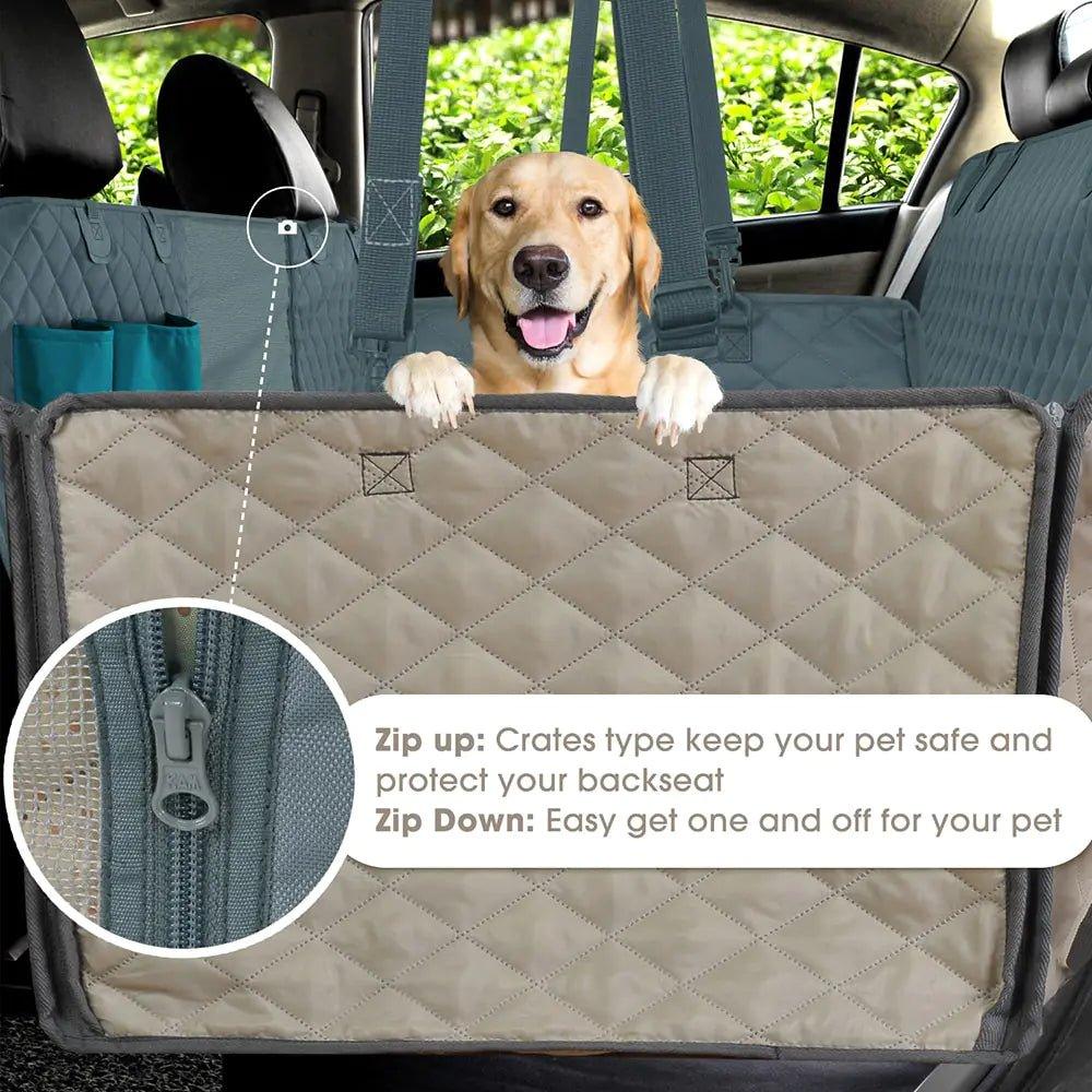 Dog Seat Cover with Mesh Visual Window - My Store